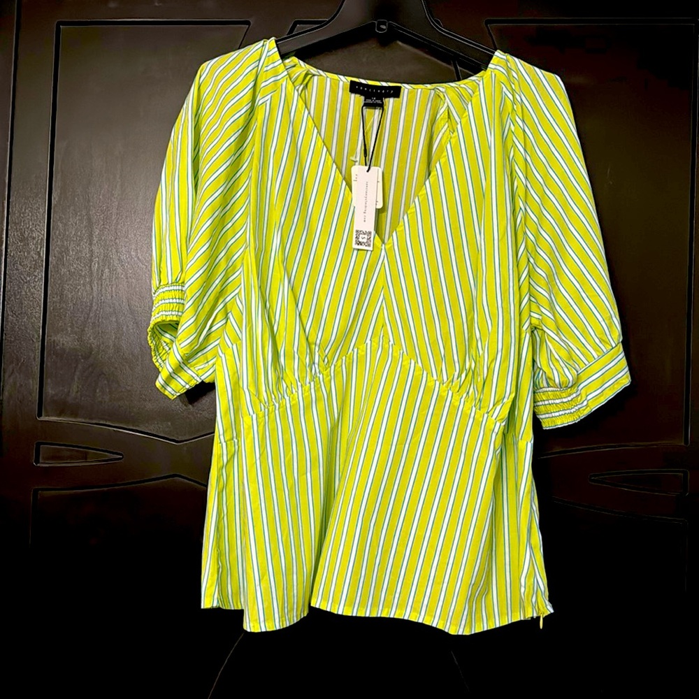 Sanctuary striped Poplin top
